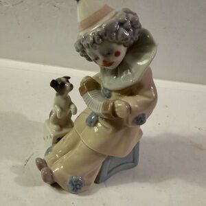 Lladro Clown with Accordion and Dog 5279 Porcelain
Figurine 3087B